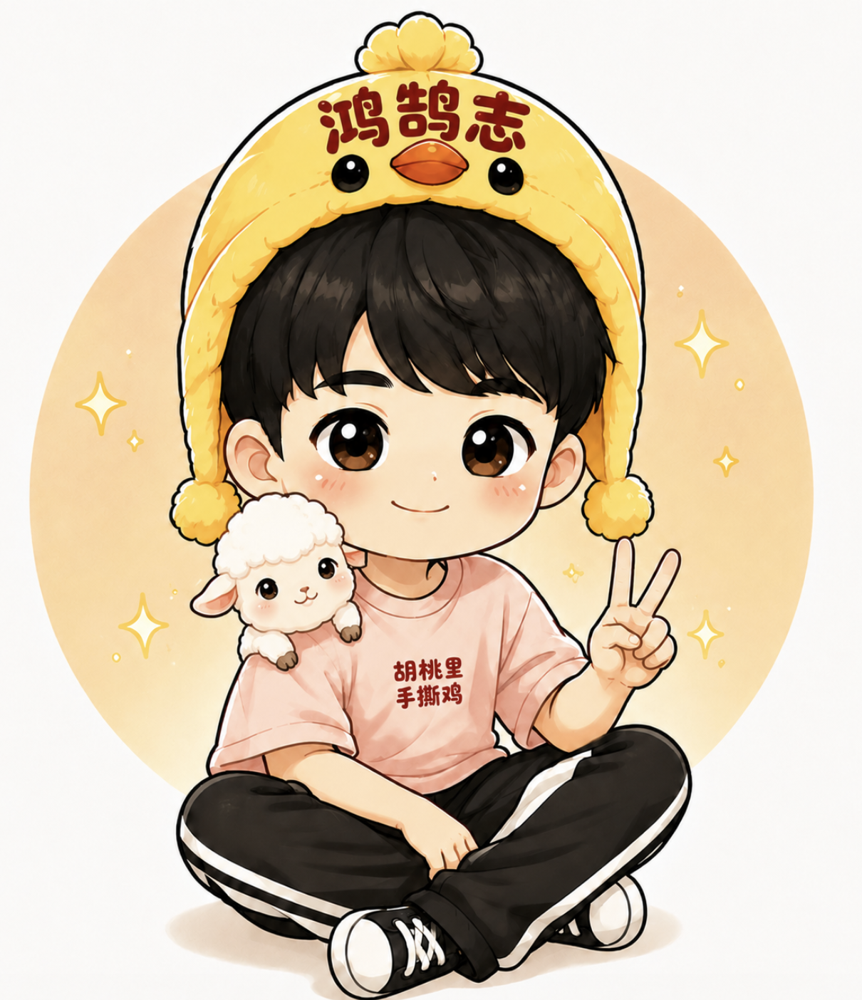 鸿鹄志大组合照插画
